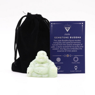 Serene Jade Buddha Figurine For Tranquility from B&Q