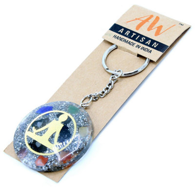  - Orgonite Power Keyring Buddha Seven Chakra Multicolor