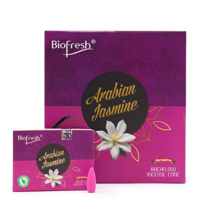 Biofresh Backflow Incense Cones Arabian Jasmine from B&Q