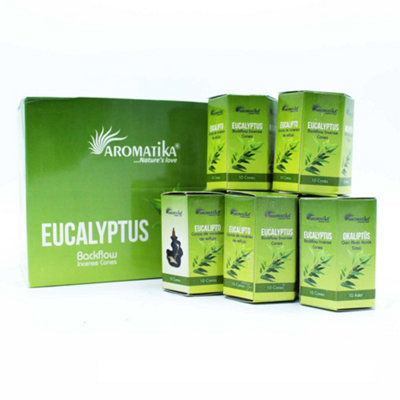 Pack Of 10 Masala Backflow Incense Eucalyptus from B&Q