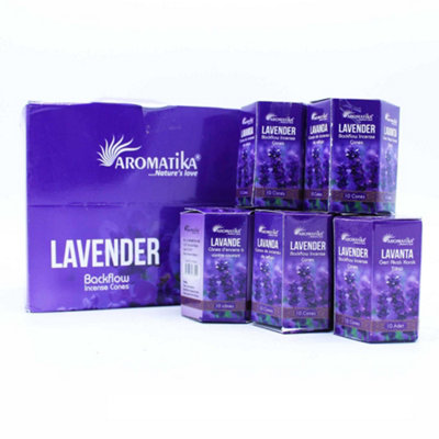 Pack Of 10 Masala Backflow Incense Lavender from B&Q