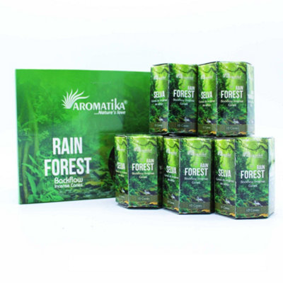Pack Of 10 Masala Backflow Incense Rain Forest from B&Q