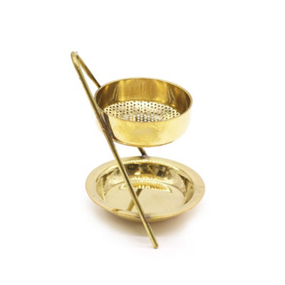  - Brass Resin Incense Warmer Fixed Gold