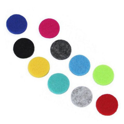 Aromatherapy Necklace Reusable Refill Pad 15mm Multicolor from B&Q