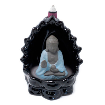 Back Flow Incense Burner Buddha & Lights from B&Q