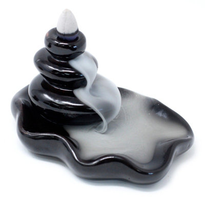 Back Flow Incense Burner Large Pebbles Into Pool from B&Q