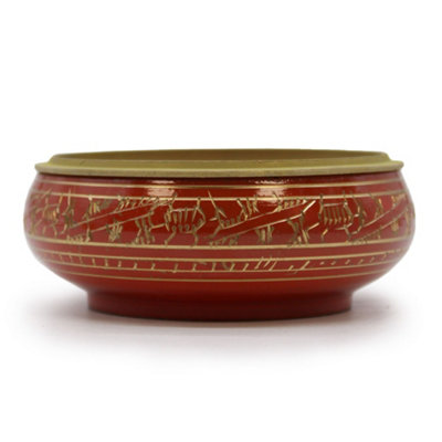 Chakra Charcoal Incense Jar Sacral Maroon from B&Q