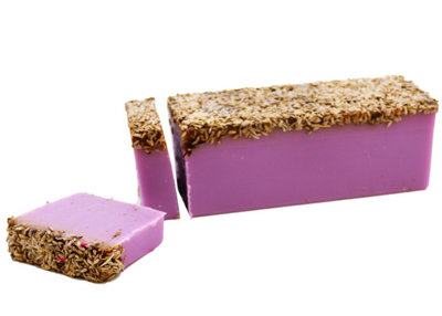  - Cleopatra Lavender Soap Loaf With Flowers