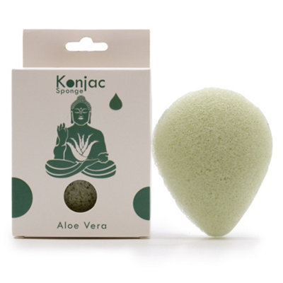 Teardrop Konjac Sponge Aloe Vera Healing from B&Q
