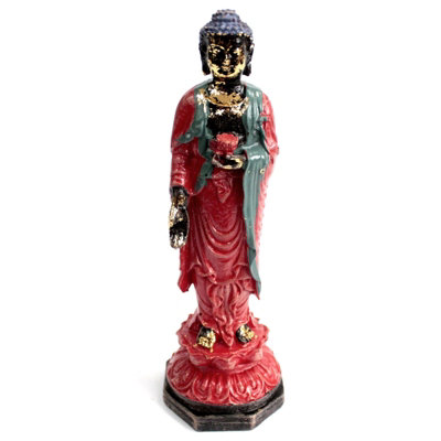Antique Buddha Standing For Meditation Space from B&Q