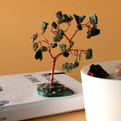 Gemstone Tree Aventurine On Agate Base (35 Stones) from B&Q