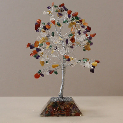 Gemstone Tree With Organite Base 160 Stone Multi Multicolor from B&Q