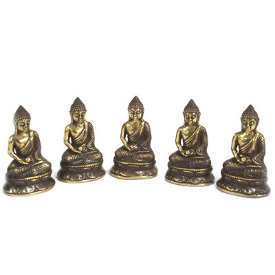 Mini Meditating Sitting Buddha Gold