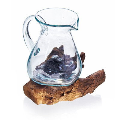  - Molten Glass On Wood Water Jug