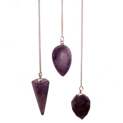 Amethyst Gemstone Magic Pendulum Set from B&Q