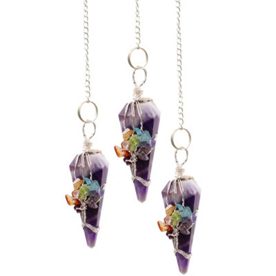 Magic Pendulum Seven Chakra Amethyst from B&Q