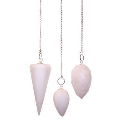 Magic Snow Quartz Gemstone Pendulum Dowsing from B&Q