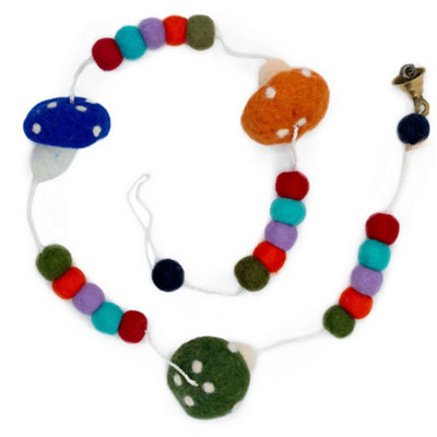 Felt Wall Hanging Mushrooms Multicolor from B&Q