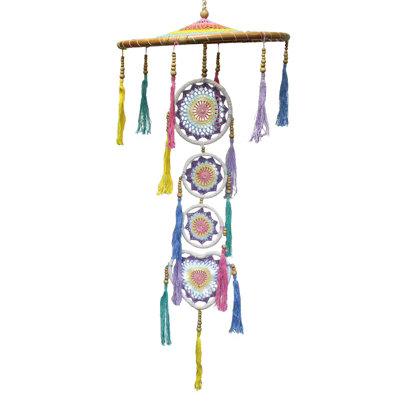 Large Drama Dreancatcher Pastal Rainbow Multicolor from B&Q