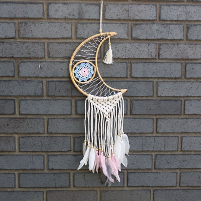 Protection Dream Catcher Macrame Moon from B&Q
