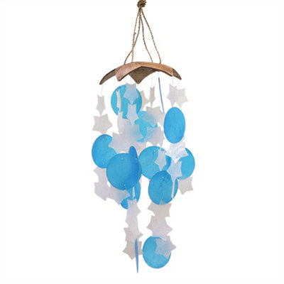 Coconut & Capiz Windchimes And Stars 30Cm from B&Q