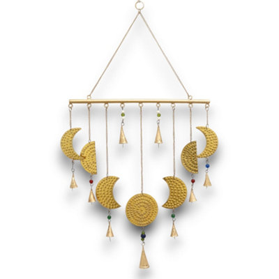 Indian Chimes Brass Moon Phases Chimes Gold from B&Q