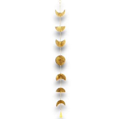 Indian Chimes Brass Moon Phases Drop With Bell Gold from B&Q