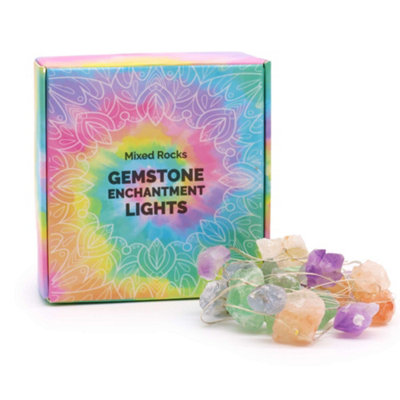 Gemstone Enchantment Lights Mixed Rocks Multicolor from B&Q