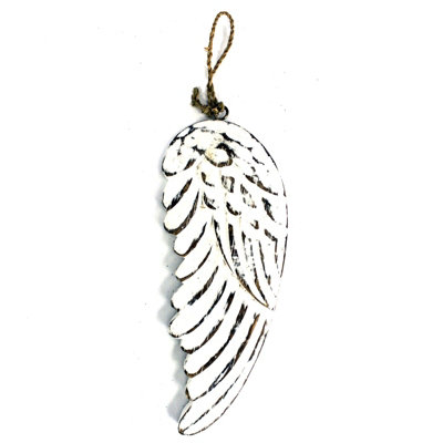 Vintage Hand-Carved Angel Wings Décor from B&Q