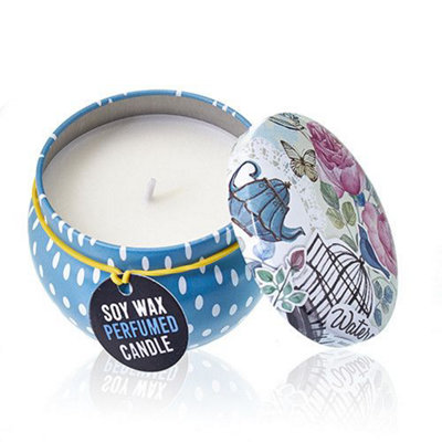  - Art Tin Candle Assorted Design Parisian Weekend Peonies