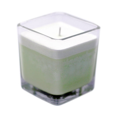 White Label Soy Wax Jar Candle Bamboo from B&Q