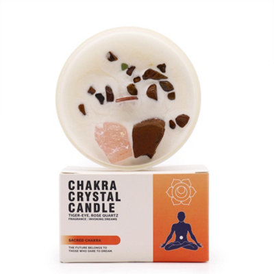 Chakra Crystal Candles Sac Chakra from B&Q