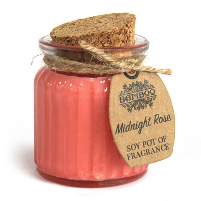 Midnight Rose Soy Pot Of Fragrance Candles from B&Q