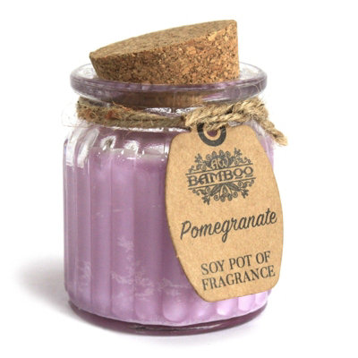 Pomegranate Soy Pot Of Fragrance Candles from B&Q