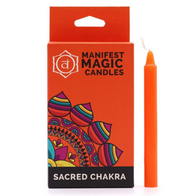 Manifest Magic Candles (Pack Of 12) Sac Chakra from B&Q