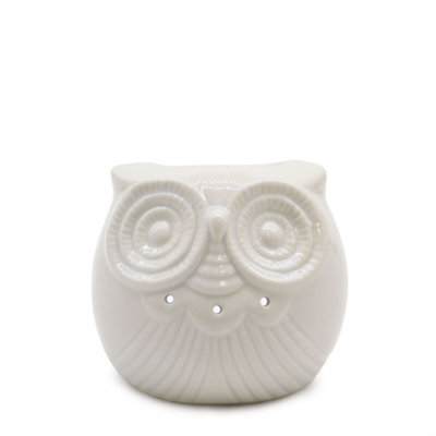 Classic White Owl Ceramic Oil Burner Decor from B&Q
