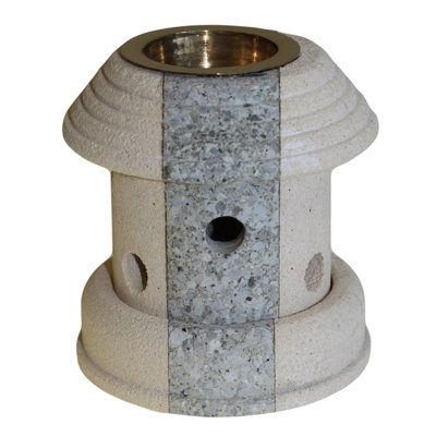 Stone Oil Burner Combo Lantern from B&Q