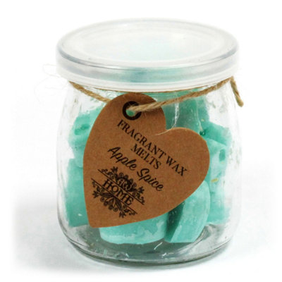 Apple Spice Soy Wax Melts In Glass Jar from B&Q