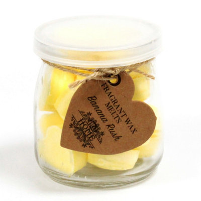 Banana Rush Soy Wax Melts In Glass Jar from B&Q