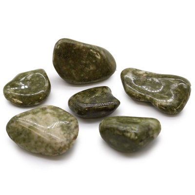 Large African Tumble Stones Epidote Snowflake from B&Q