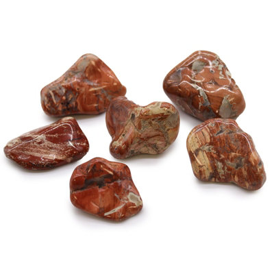 Large African Tumble Stones Light Jasper Brecciated from B&Q