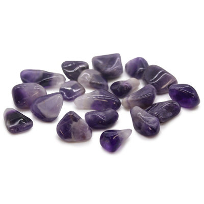 M Tumble Stone Ameythst Banded (Grade A)