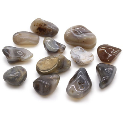 Medium African Tumble Stones Agate Botswana from B&Q