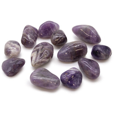 Medium African Tumble Stones Amethyst from B&Q