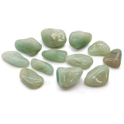 Medium African Tumble Stones Aventurine from B&Q