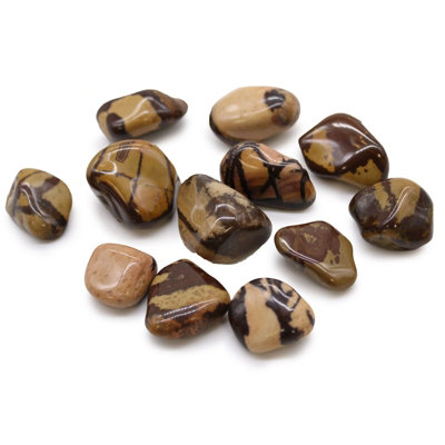 Medium African Tumble Stones Jasper Nguni from B&Q