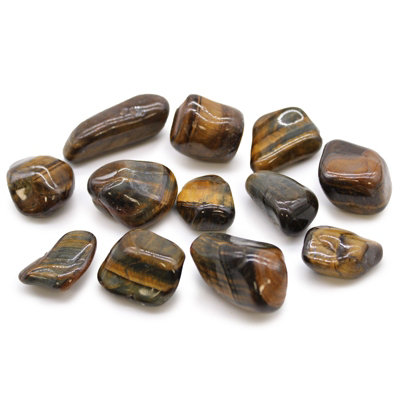 Medium African Tumble Stones Tigers Eye Varigated