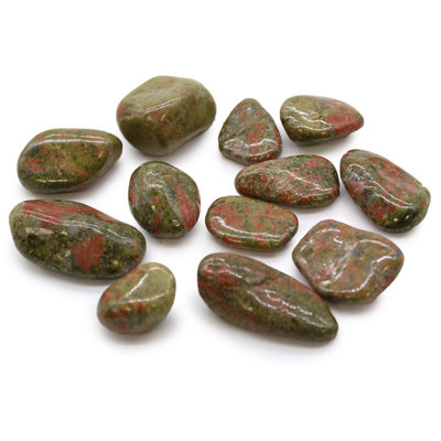 Medium African Tumble Stones Unakite from B&Q