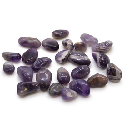 Small African Tumble Stones Amethyst from B&Q
