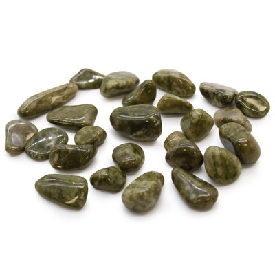 Small African Tumble Stones Epidote Snowflake from B&Q
